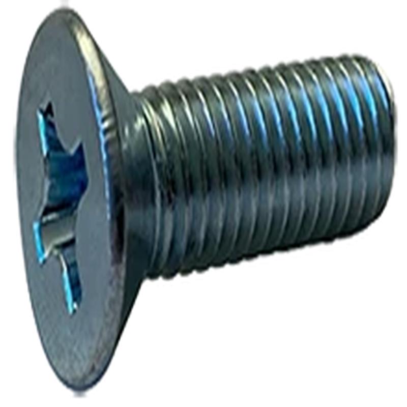 [100 PKG] Machine Screws Phil Flat Steel Zinc Plated 6/32 X 1 1/4