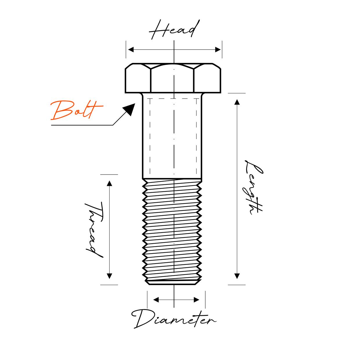 Bolt 10 X  40 High Tensile Galvanized
