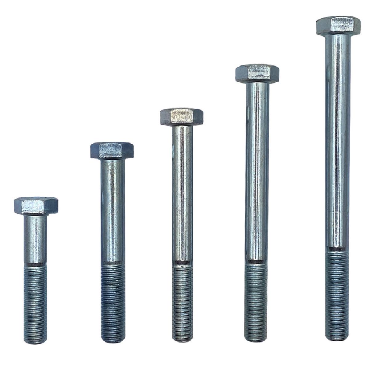 M22 x 75mm 2.50p Metric Coarse Hex Bolt High Tensile Class 10.9 Zinc Plated