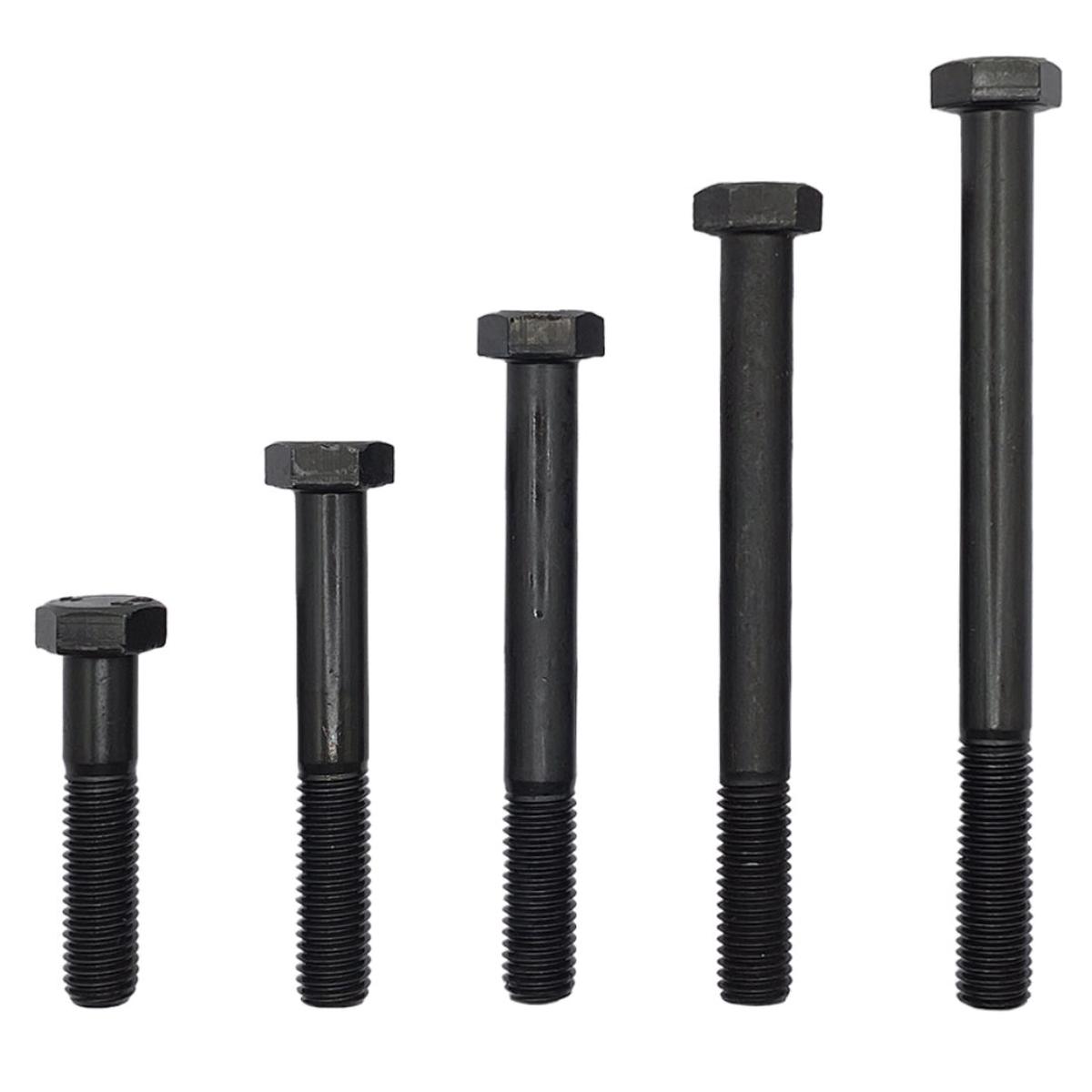 M6 x 190mm 1.00p Metric Coarse Hex Bolt High Tensile Class 8.8 Black