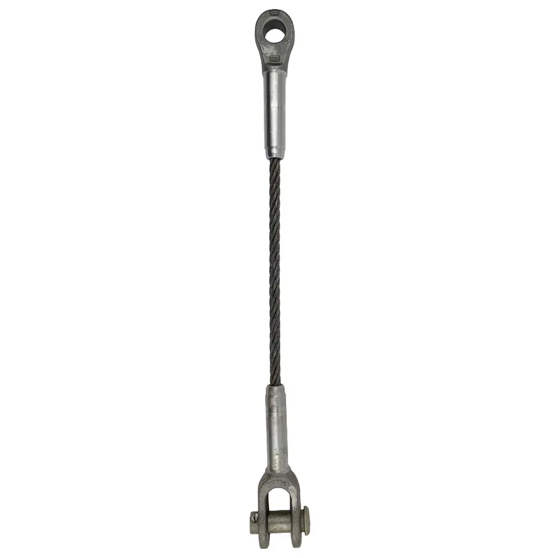 1/4" x 2' Open and Closed Swage Socket Wire Rope Sling