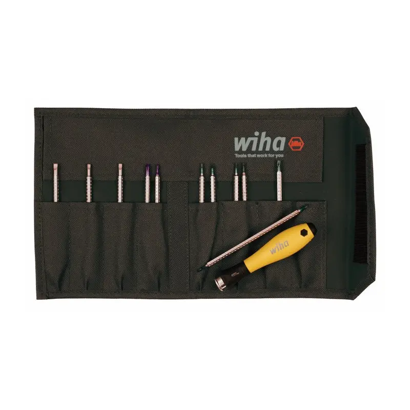 Wiha 26985 12-Piece System 4 ESD Safe Drive-Loc Blade Set