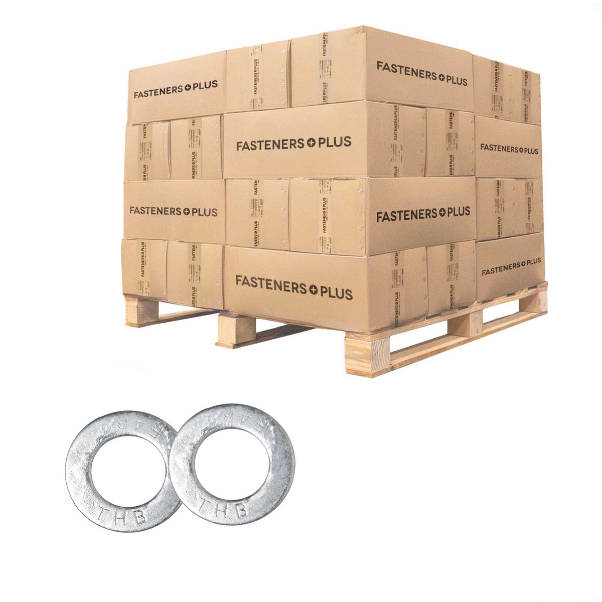 Conquest 1-1/4" F436 Flat Structural Washer - Hot Dip Galvanized | Qty. 10,800 (Pallet)