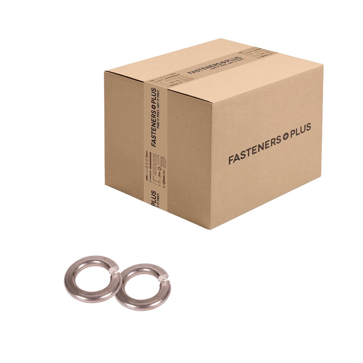 Conquest 1/2" Split Lock Washer - 316 Stainless Steel | Qty. 2,000 (Carton)