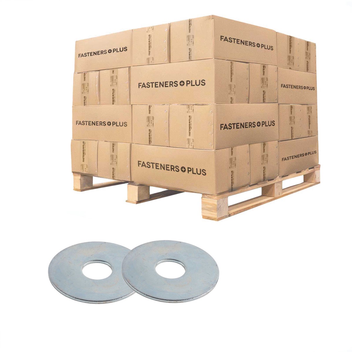 Conquest 1/2" x 1-3/4" Fender Washer - Zinc | Qty. 49,320 (Pallet)